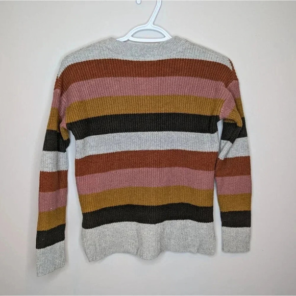 Madewell Arctic Ice Patch Pocket Pullover Sweater in Walton Stripe Women XXS - Picture 3 of 9